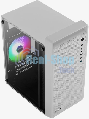 Корпус mATX AeroCool CS-109-G-WT-v1 4711099472383 белый, без БП, USB 3.0, 2*USB 2.0, HD Audio