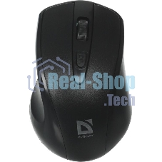 Мышь беспроводная Defender Datum MM-265 черный, 1600 dpi, радиоканал, USB, кнопки - 4