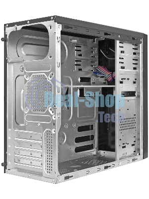 Компьютерный корпус Minitower ExeGate EX299310RUS MA-373X-UNS400 (mATX, БП UNS400 с вент. 12см, 2*USB, аудио, черный)