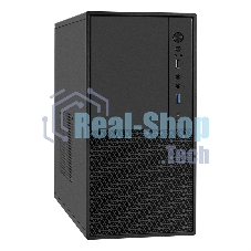 Компьютерный корпус Minitower ExeGate BAA-308MUC-AAA350 (mATX, БП AAA350 с вент. 8см, 1хUSB+1хUSB 3.0+1хTypeC, HD Audio, черный)