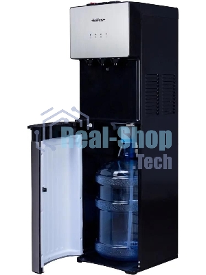 Кулер для воды Hotfrost V400AS, нижняя загрузка, нагрев 90 °С, охлаждение 10 °С, серебристый/черный