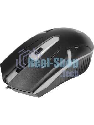 Мышь проводная Defender Hit MB-601 черный, 1200 dpi, USB, кнопки - 4