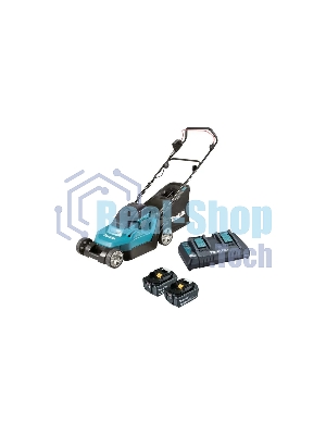 Газонокосилка аккумуляторная Makita DLM382PM2, 18 В, 4 Ач