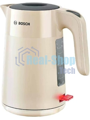 Чайник электрический Bosch TWK 2M167 бежевый, 1,7 л, 2400 Вт