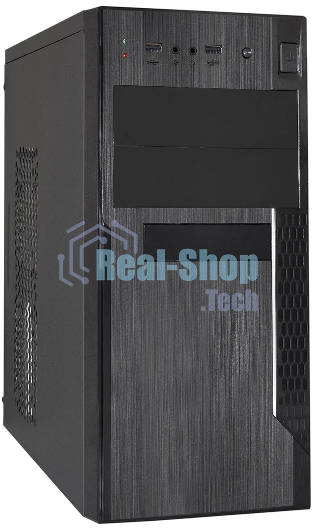 Компьютерный корпус Minitower ExeGate EX299310RUS MA-373X-UNS400 (mATX, БП UNS400 с вент. 12см, 2*USB, аудио, черный)