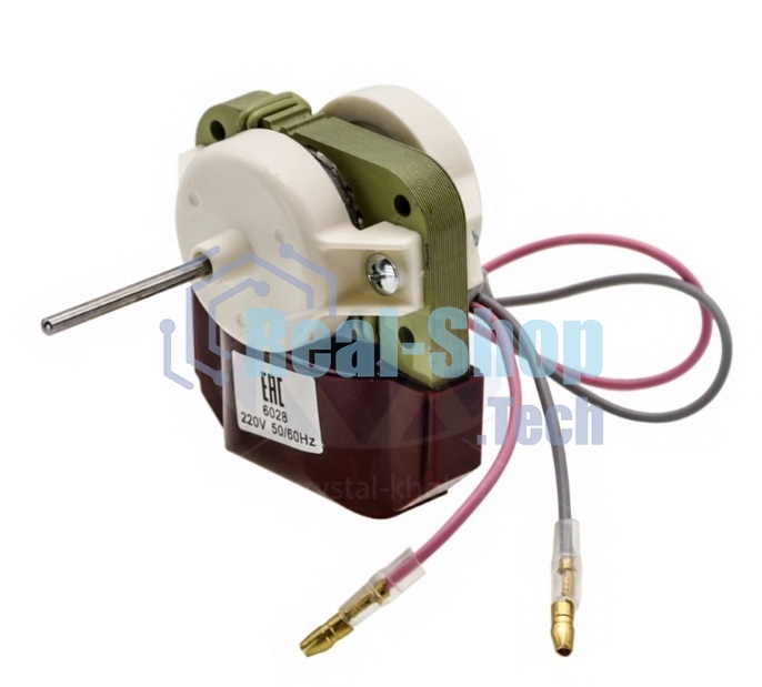 Двигатель (мотор) вентилятора Стинол 6028, 220V/10W, шток 3,18мм, L-34мм (без крыльчатки)