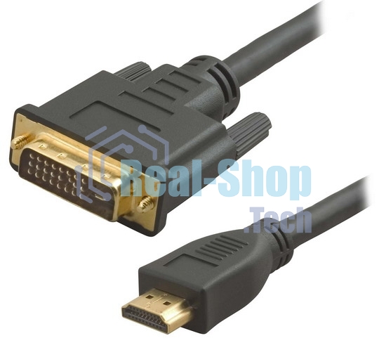 Кабель 5bites APC-073-020 HDMI M, DVI M (24+1) double link, зол.разъемы, ферр.кольца, 2м.