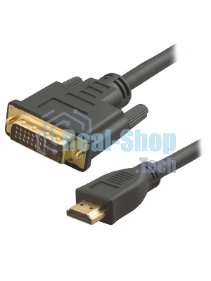 Кабель 5bites APC-073-020 HDMI M, DVI M (24+1) double link, зол.разъемы, ферр.кольца, 2м.