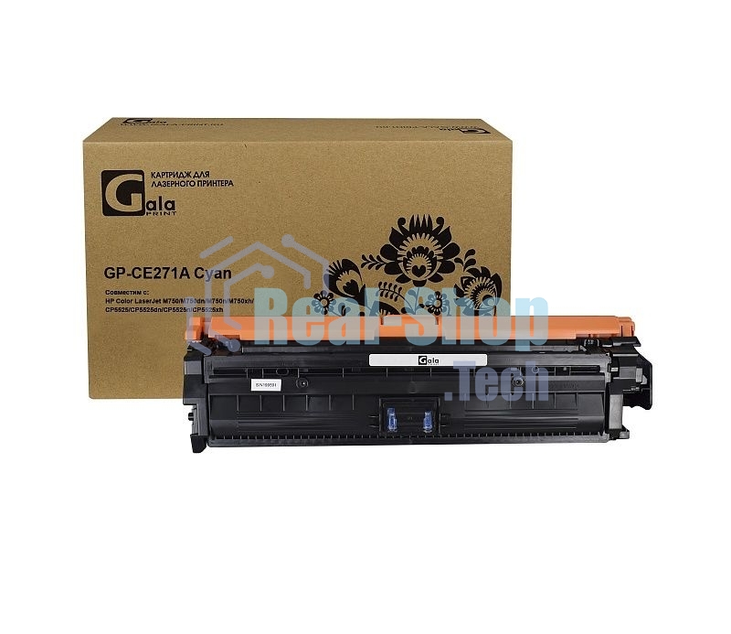 Картридж лазерный GalaPrint GP-CE271A голубой (15000 стр) для HP Color LaserJet M750/CP5525