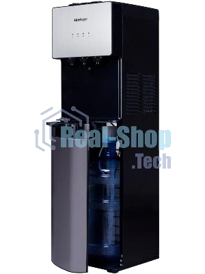 Кулер для воды Hotfrost V400AS, нижняя загрузка, нагрев 90 °С, охлаждение 10 °С, серебристый/черный