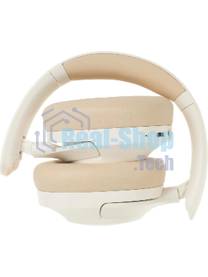 Беспроводные/проводные наушники Creative Zen Hybrid 2 бежевый, полноразмерные, Bluetooth + проводной, активное шумоподавление