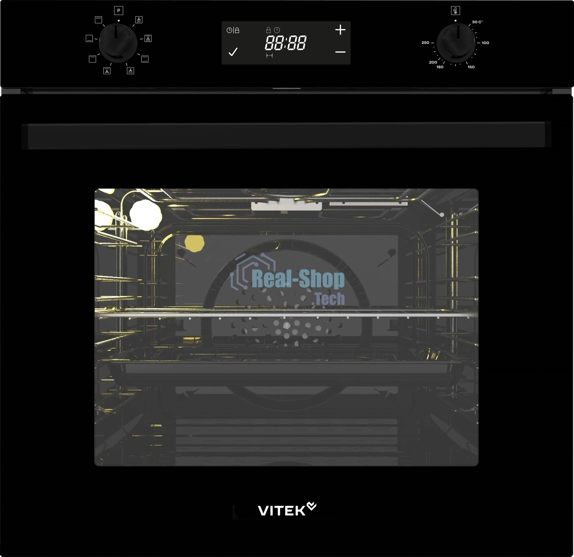 Духовой шкаф электрический Vitek VEO 6480 BG стекло черное