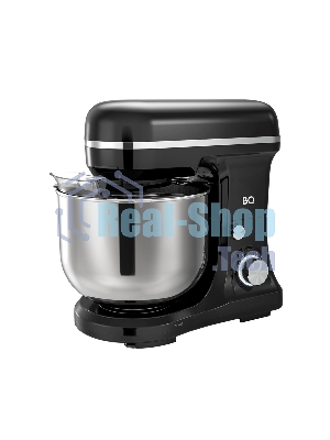 Миксер BQ PM1000 черный/серебристый, стационарный, 1600 Вт, 4.7 л, 8 скоростей
