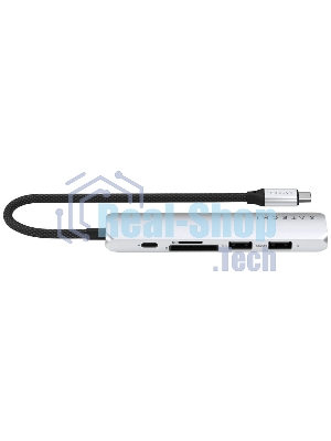 Док-станция Satechi ST-P6SS, USB Type-C, USB Type-C/HDMI/2xUSB Type-A/SD/microSD, USB Type-C