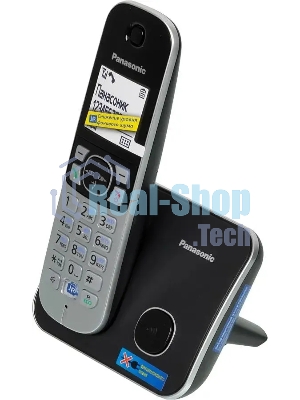 Телефон беспроводной (DECT) Panasonic KX-TG6811RUB черный Беспроводной DECT,40 мелодий,телефонный справочник 120 зап.