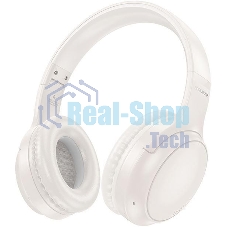 Беспроводные/проводные наушники Borofone BO29 Milky белый, накладные, Bluetooth + проводной, складная конструкция, микрофон, до 20 ч