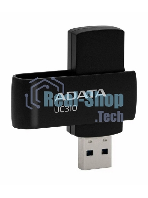 Флешка USB ADATA UC310 (UC310-128G-RBK), 128Gb, USB 3.2 Gen 1, R/W 100/30, черный