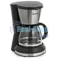 Кофеварка капельная Vitek VT-1506 ВК черный, молотый кофе, 0.7 л, 550 Вт