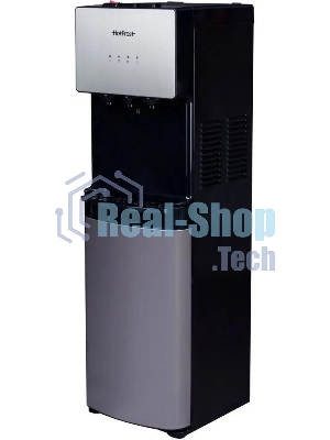 Кулер для воды Hotfrost V400AS, нижняя загрузка, нагрев 90 °С, охлаждение 10 °С, серебристый/черный