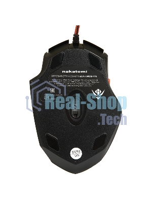 Мышь проводная Dialog MOG-11U Nakatomi Gaming - 6 кнопок + ролик, USB,черная