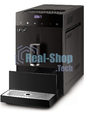 Кофемашина автоматическая Vitek Metropolis VT-8700 черный, зерновой кофе, 1.2 л, 1350 Вт, 20 Бар