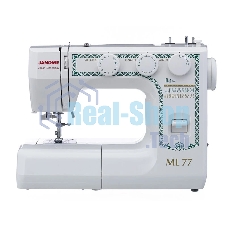 Швейная машина Janome ML77 белый, электромеханическая, вертикальный качающийся, 25 операций, автоматическая петля