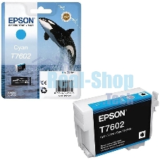 Картридж струйный Epson C13T76024010 голубой (26 мл) для SC-P600