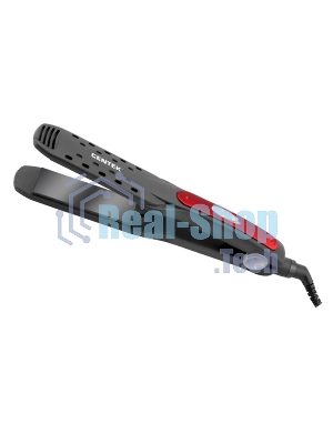 Выпрямитель для волос Centek CT-2009 черный/красный, 32 мм, 200 °C, 1 режим