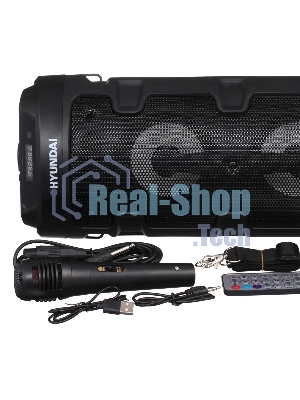 Минисистема Hyundai H-MC160 черный 50Вт/FM/USB/BT/SD/MMC