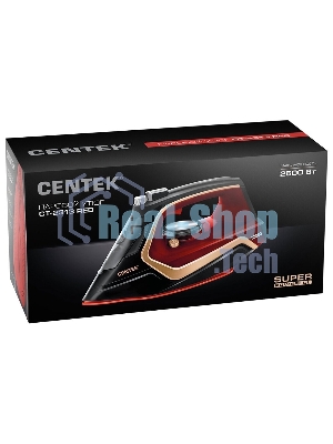 Утюг Centek CT-2313 красный, 2400 Вт, 50 г/мин, 185 г/мин, 350 мл