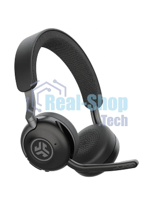 Гарнитура JLab Epic Work ANC Wireless Duo with Stand чёрный, беспроводная, Bluetooth/радиоканал/USB-C, ANC (шумоподавление), до 9 м, в комплекте подставка