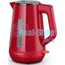 Чайник электрический Bosch TWK1M124 1.7 л, 2400 Вт, красный