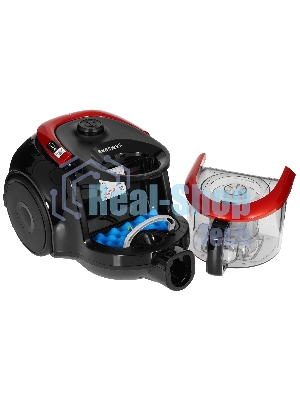 Пылесос Samsung VC-18M2130SR красный/черный, 380/1800 Вт, уборка сухая, пылесборник контейнер 1.5 л