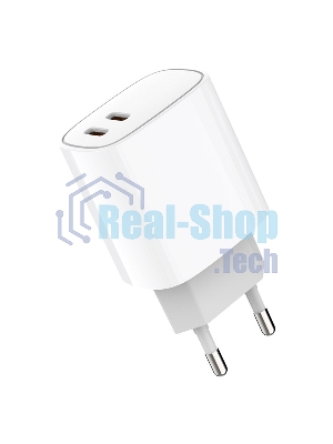 Сетевое зарядное устройство Rexant с двумя портами USB-C + USB-C, 20 Вт