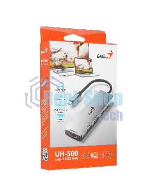 USB-концентратор Genius UH-500, USB Type-C, USB 3.0/HDMI, USB Type-C