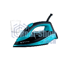 Утюг BRAYER BR4019 голубой/черный, 2400 Вт, 25 г/мин, 140 г/мин, 320 мл