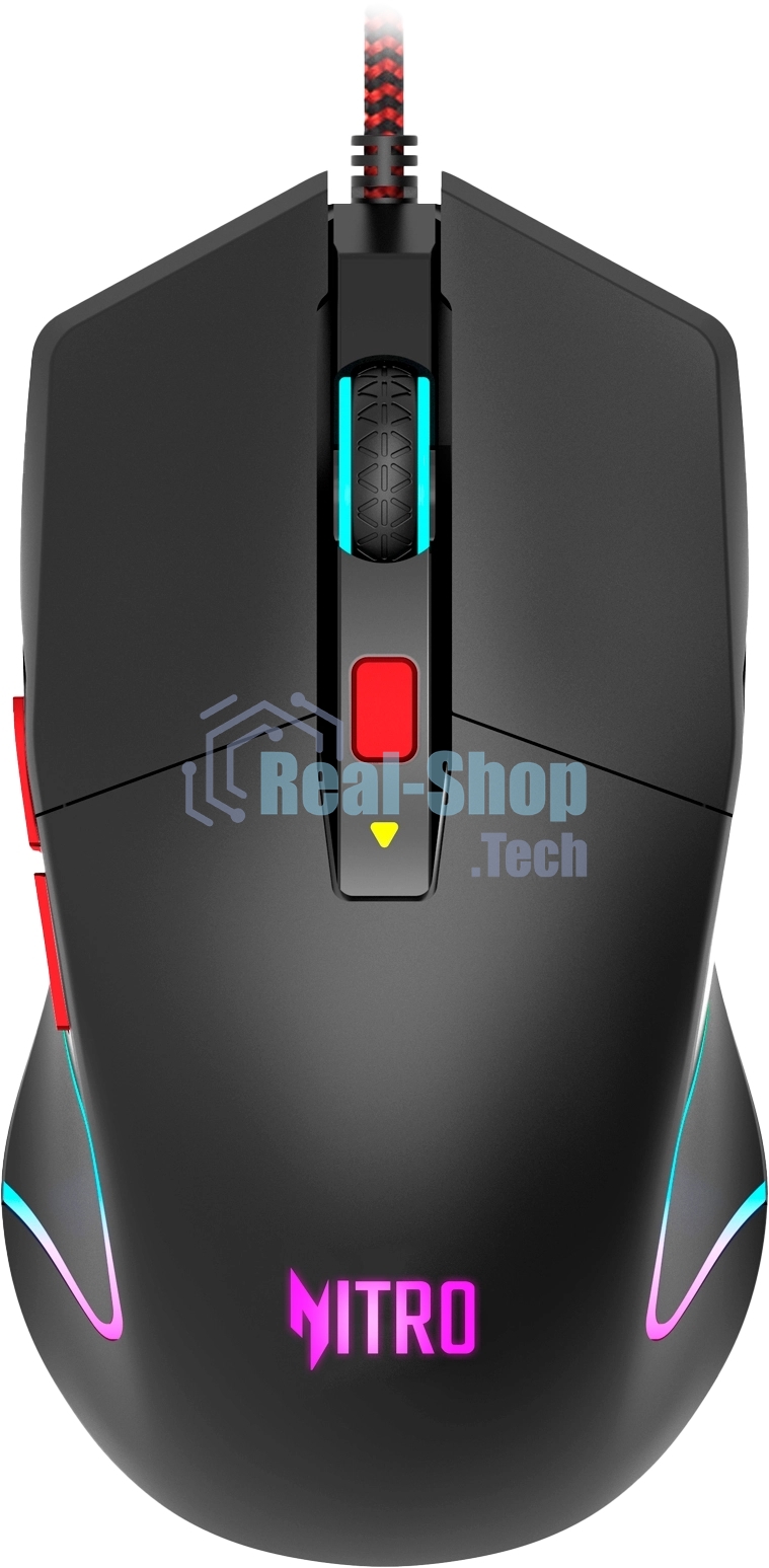 Мышь проводная Acer Nitro OMW301 черный, 7200 dpi, USB, кнопки - 6