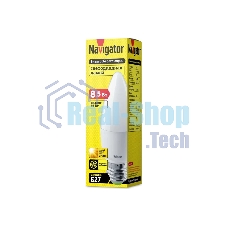 Лампа светодиодная Navigator 61 327 NLL-C37-8.5-230-2.7К-E27-FR