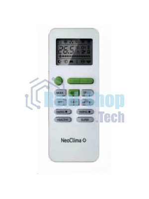 Кондиционер сплит-система настенного типа Neoclima Pro-Health NS/NU-HAP12T32 12000 BTU, 35 м², 27/38 дБ, охлаждение, обогрев, осушение, белый
