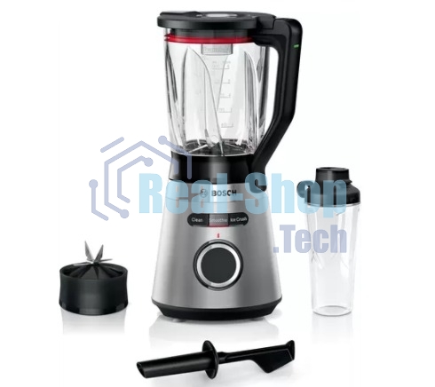 Блендер стационарный Bosch MMB6384M, 1200Вт, черный/нержавеющая сталь