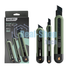 Набор технических ножей Home Series Green Deli HT4003L (ножи 9мм+18мм+Т-образный), эксклюзивный дизайн, корпус из высококачественного софттач пластика