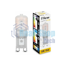 Лампа светодиодная Feron LB-430 5W 230V G9 2700K