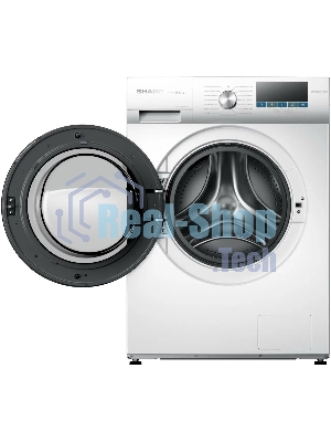 Стиральная машина Sharp ES-FSI812DLZ-W белый, загрузка фронтальная 8 кг, 1200 об/мин, класс A+++