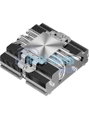 Кулер для процессора PCCooler RC400-53 (125W, 4-pin PWM, 53.5мм, Al/Cu, 4x6мм, 1x92мм, 43CFM, 31.2dBA, 2700RPM, S: 1851/1700/1200/20XX/115X, AM5/AM4, silver, black)