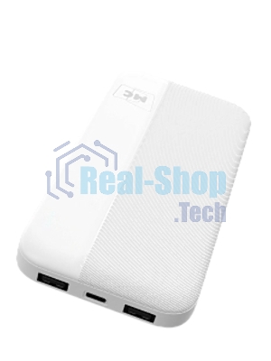 Портативный аккумулятор MORE CHOICE (4620202552907) PB25-10 белый - 10000mAh 2USB