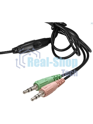 Гарнитура ExeGate Office HS-130S чёрный, проводная, 2 x mini jack 3.5 мм