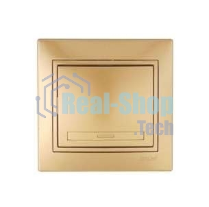 Выключатель 1-кл. СП Мира 10А IP20 метал. зол. LEZARD 701-1313-100