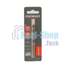 Сверло PATRIOT EXPERT по металлу, Р6М5К5, 5,0 мм, 1 шт в блистере