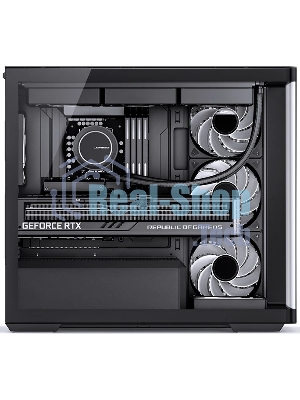 Корпус без блока питания Корпус JONSBO D300 Black MATX без БП, боковая панель из закаленного стекла, mini-ITX, micro-ATX, черный