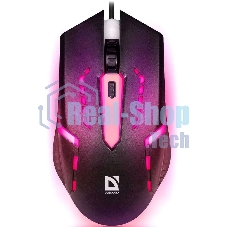 Мышь проводная Defender Hit MB-601 черный, 1200 dpi, USB, кнопки - 4